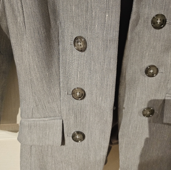 Women's light grey blazer - Picture 4 of 5